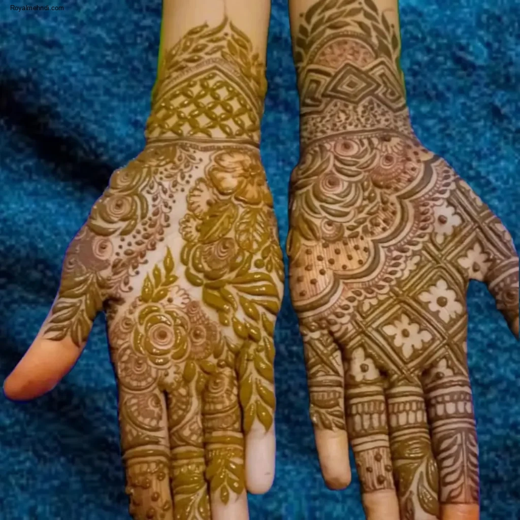mehndi design simple front hand