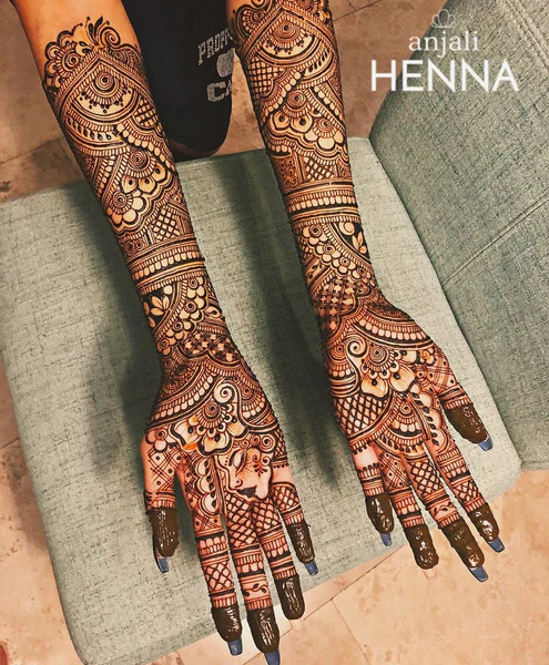 modern full hand mehndi designs