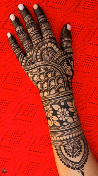 modern full hand mehndi designs