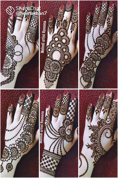 modern full hand mehndi designs