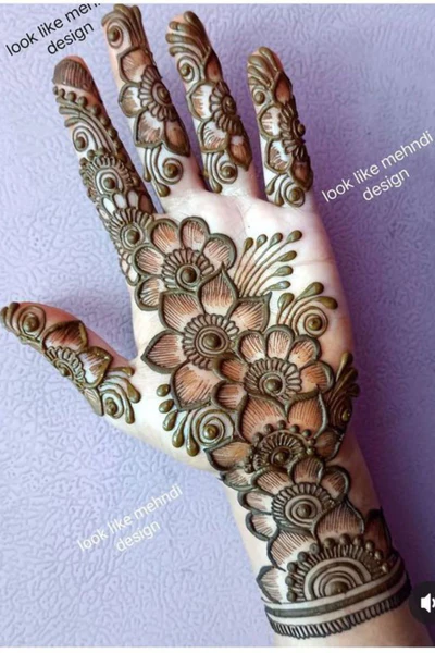 modern full hand mehndi designs