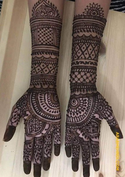 modern full hand mehndi designs