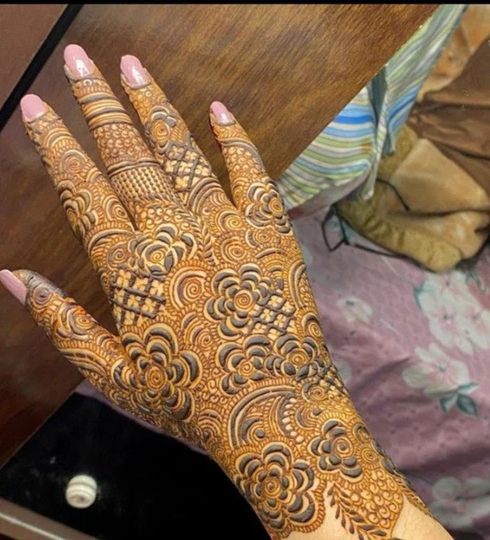 modern full hand mehndi designs