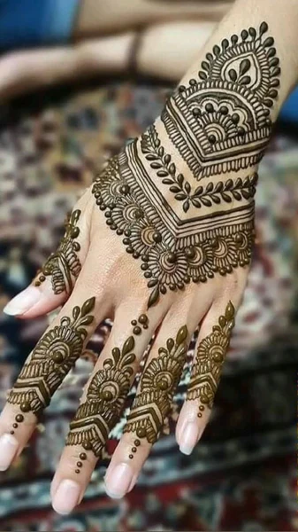 modern full hand mehndi designs