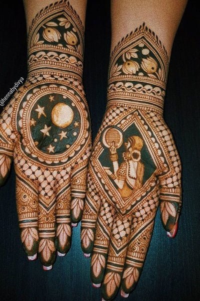 modern full hand mehndi designs