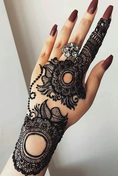 modern full hand mehndi designs