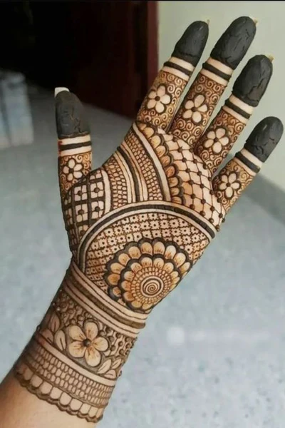 modern full hand mehndi designs