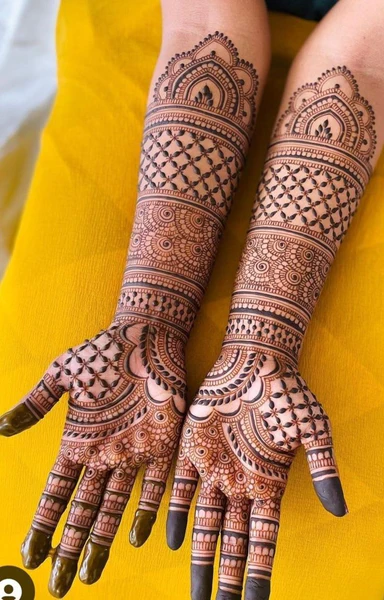 modern full hand mehndi designs