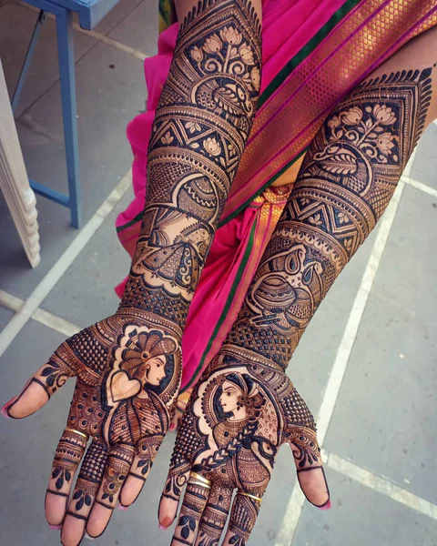 modern full hand mehndi designs