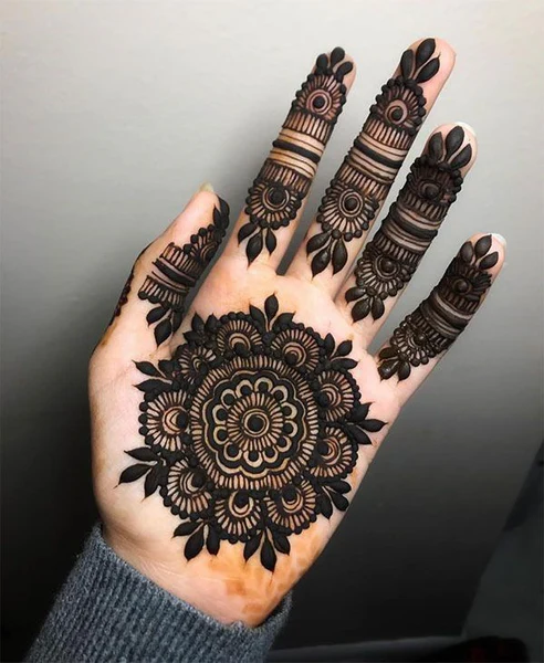 modern full hand mehndi designs