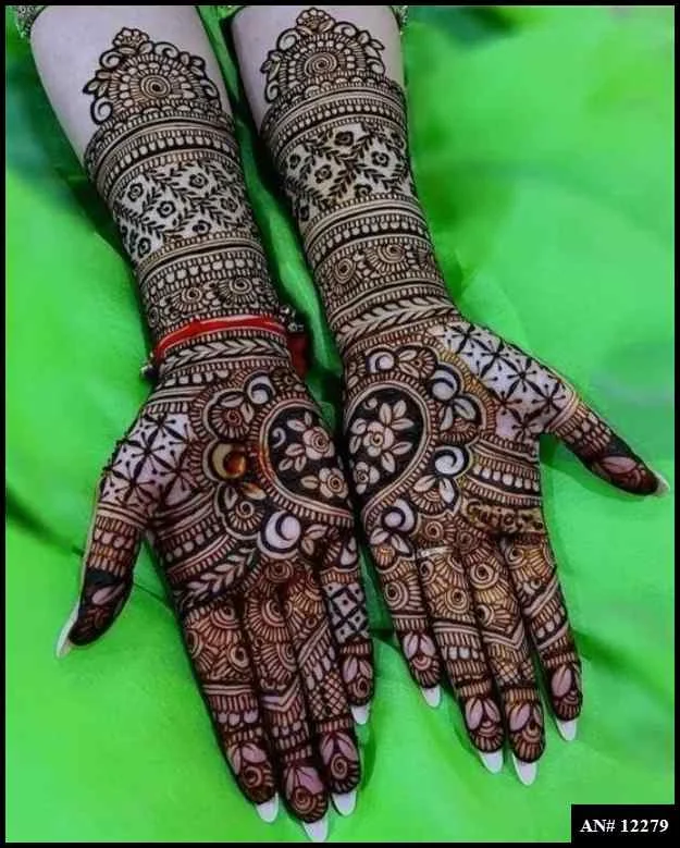 modern full hand mehndi designs