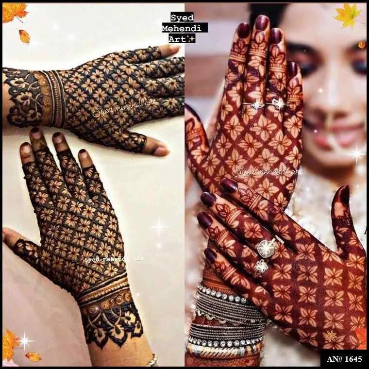 modern full hand mehndi designs