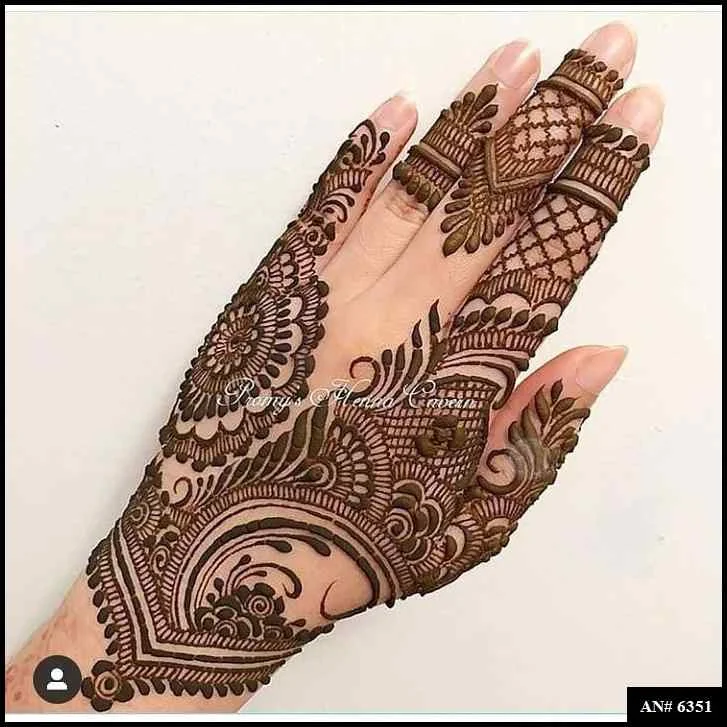 modern full hand mehndi designs