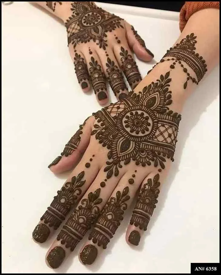 modern full hand mehndi designs