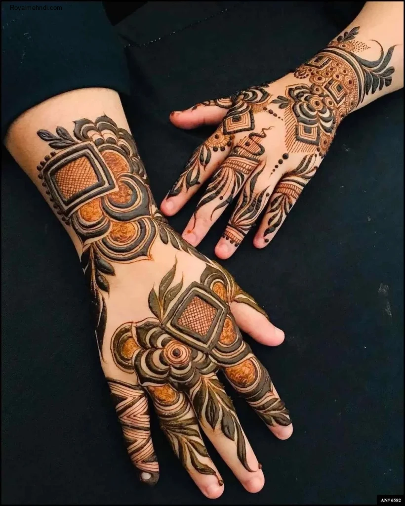 modern full hand mehndi designs