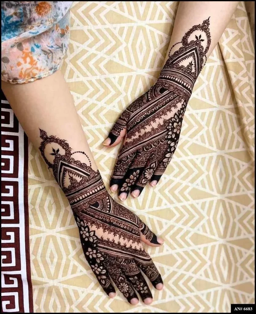 modern full hand mehndi designs