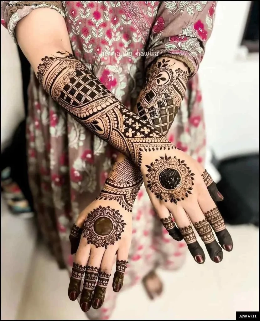 modern full hand mehndi designs