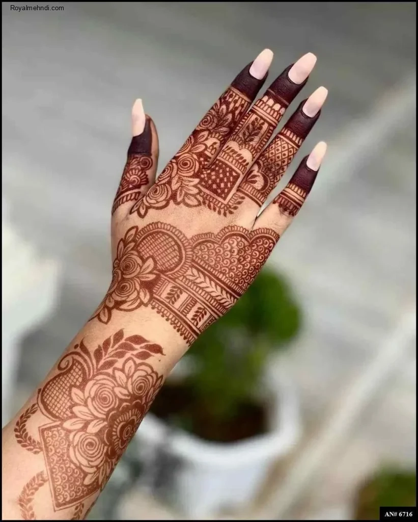 modern full hand mehndi designs
