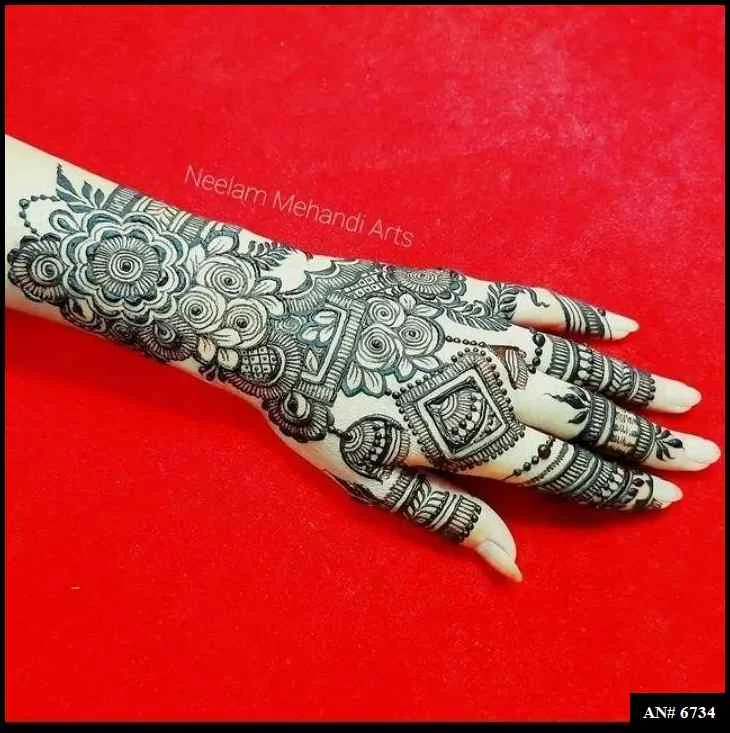 modern full hand mehndi designs