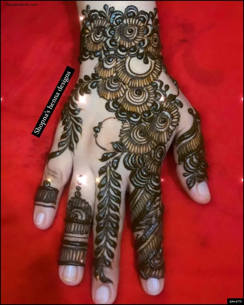 modern full hand mehndi designs