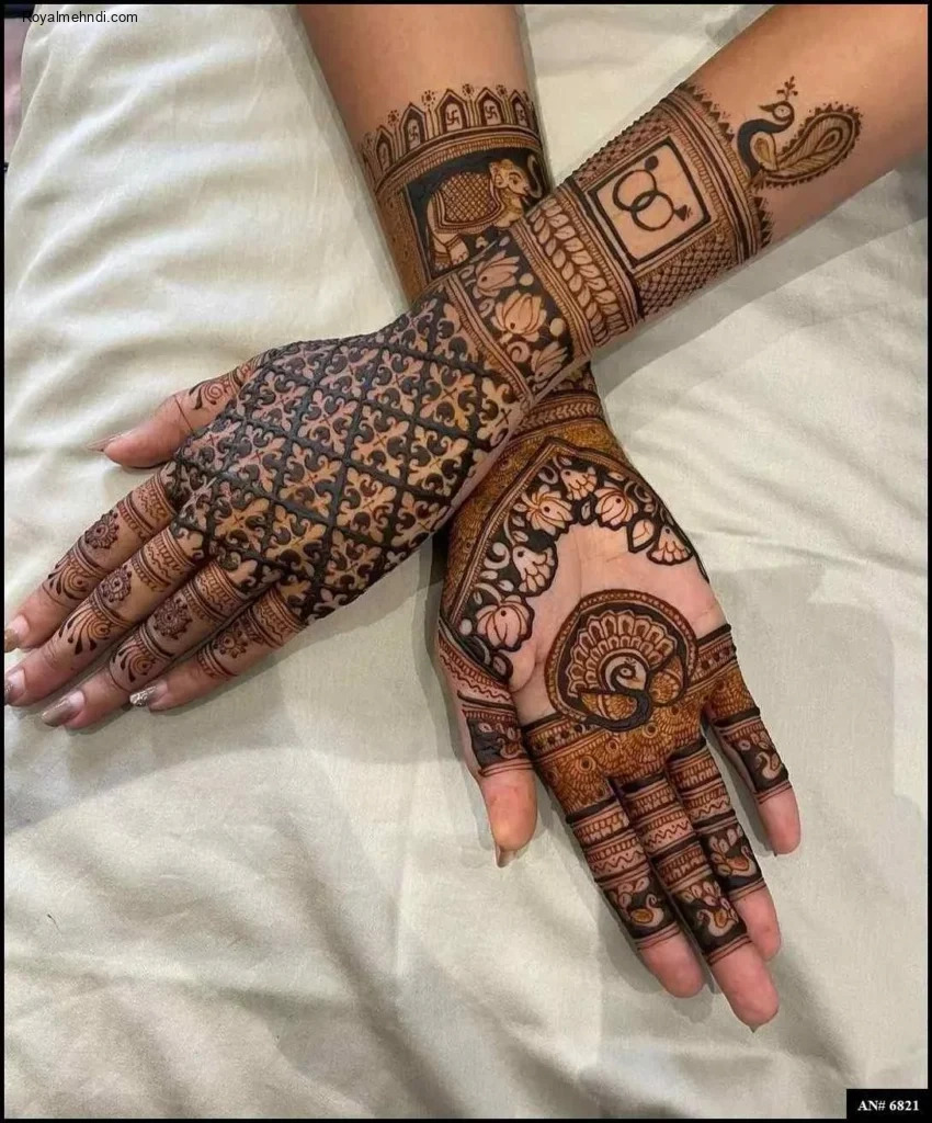 modern full hand mehndi designs