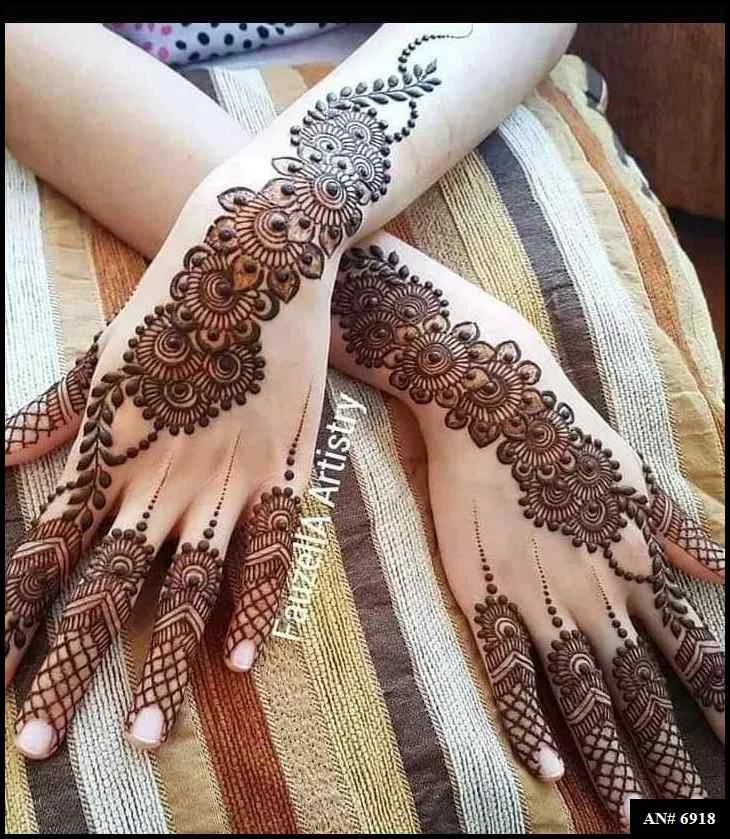 modern full hand mehndi designs