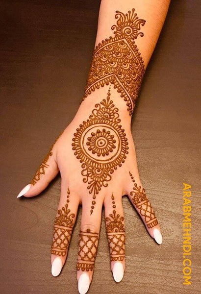 modern full hand mehndi designs