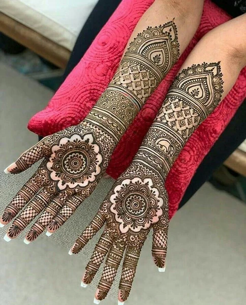 modern full hand mehndi designs