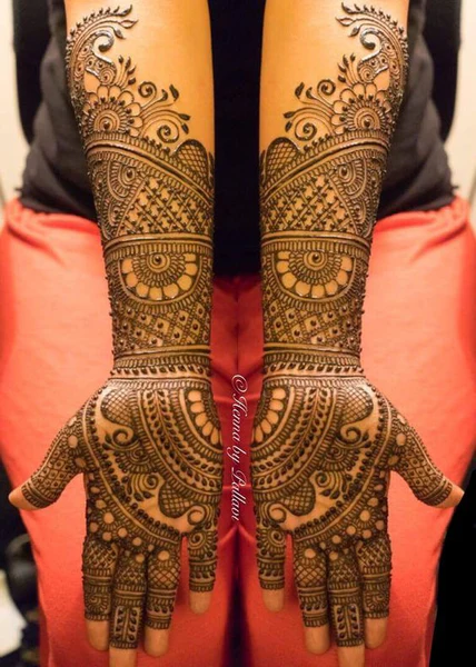 modern full hand mehndi designs