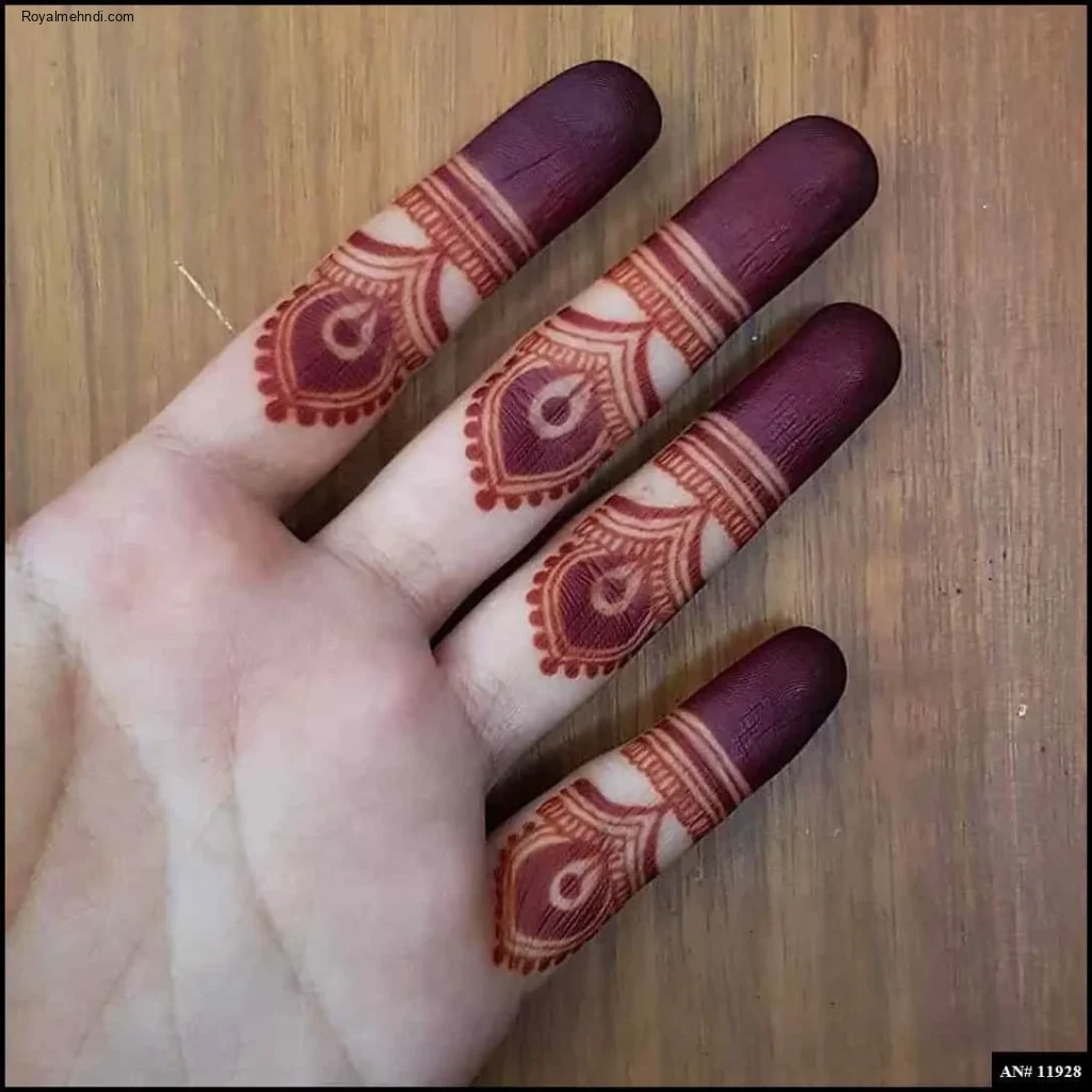 simple mehndi design photo