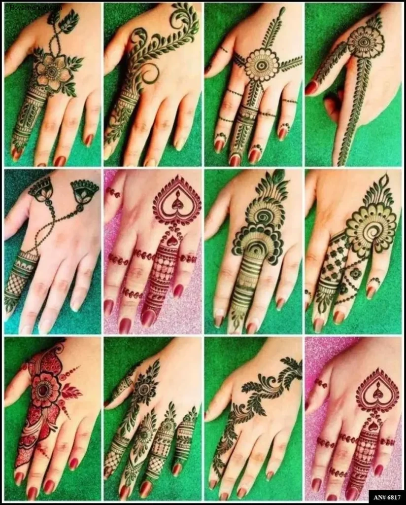 simple mehndi design photo