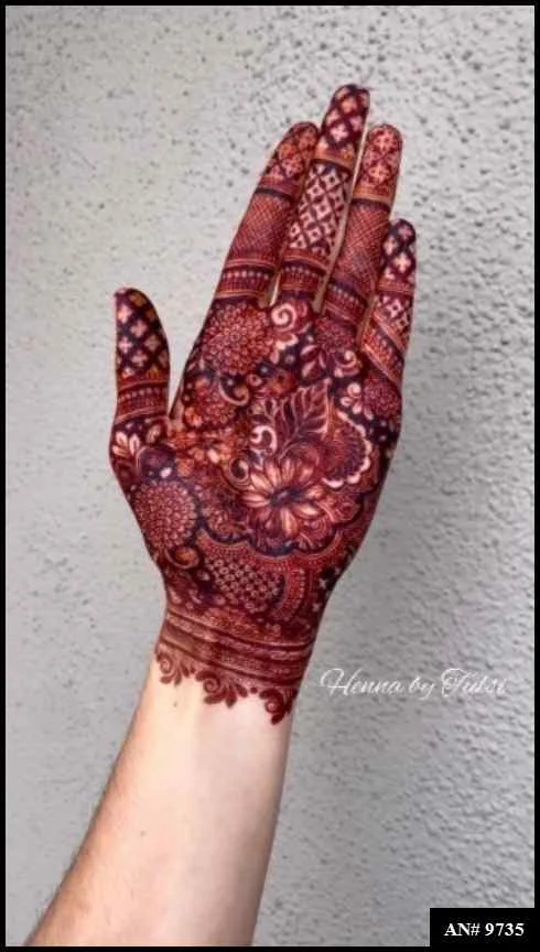 simple mehndi design photo