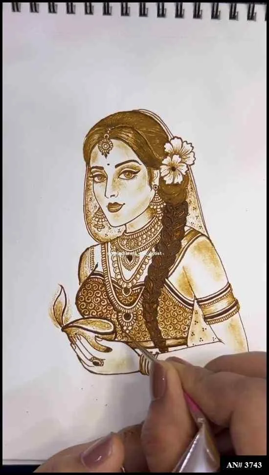 simple mehndi design photo