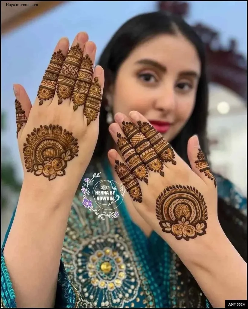 simple mehndi design photo