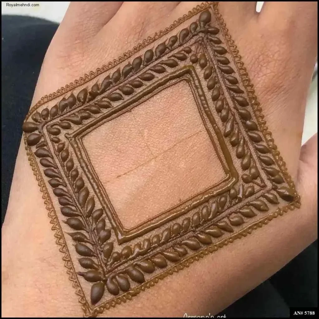 simple mehndi design photo