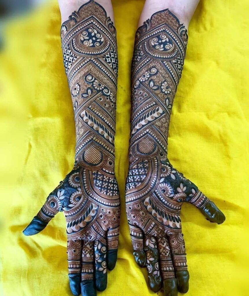 simple mehndi design photo