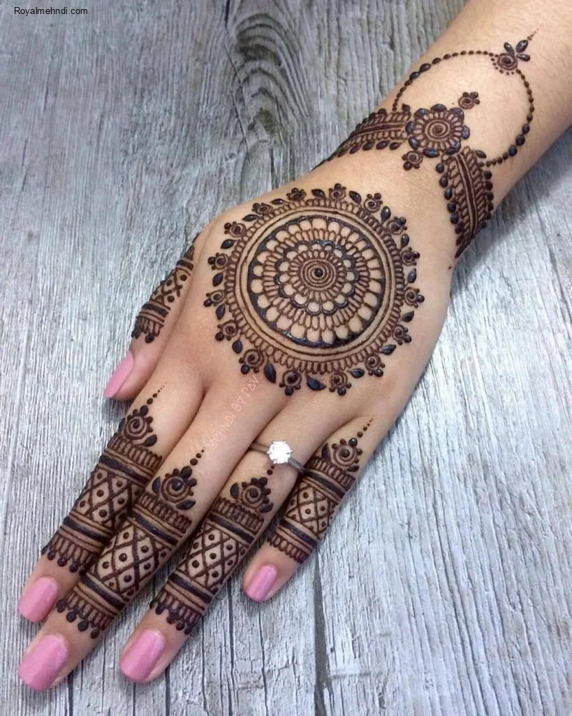 flower mehndi design