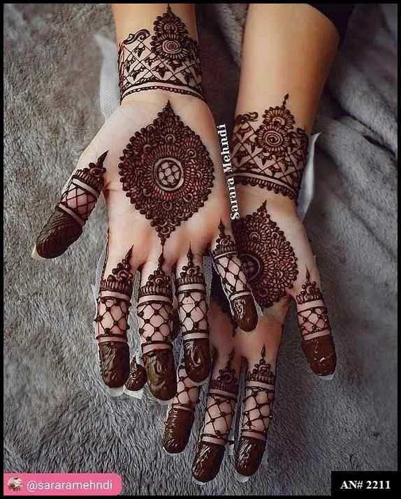 flower mehndi design