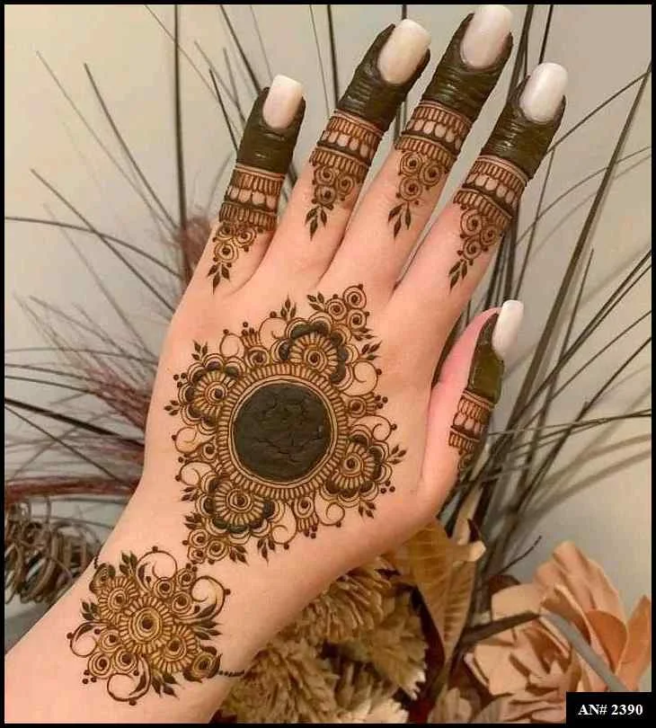 flower mehndi design