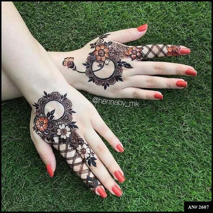 flower mehndi design