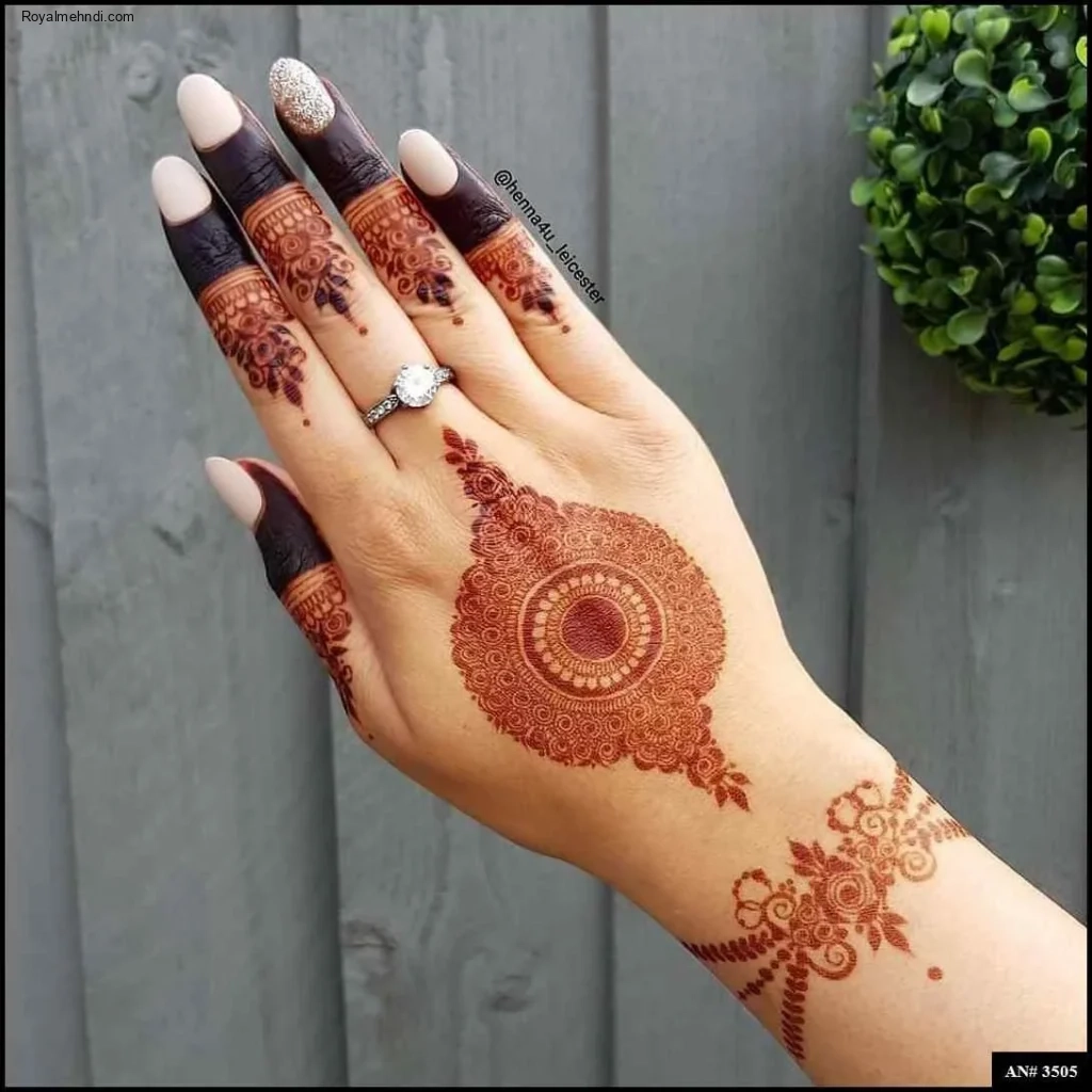 flower mehndi design