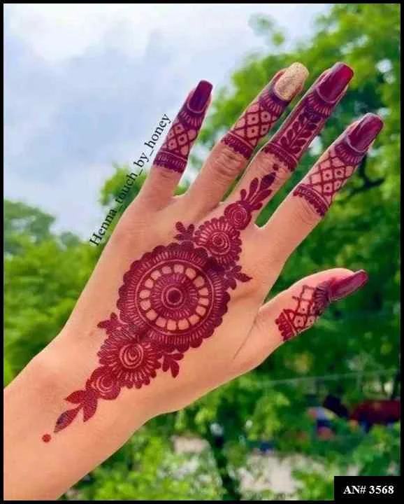 flower mehndi design