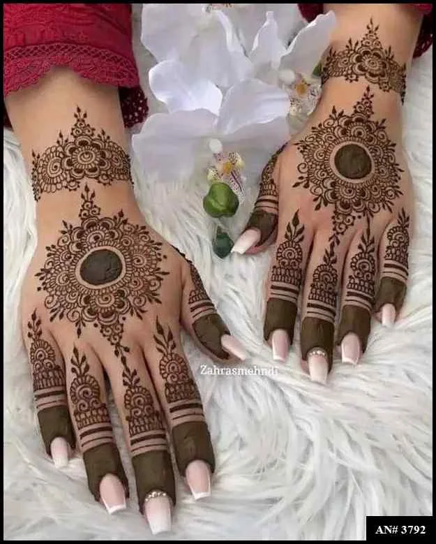 flower mehndi design