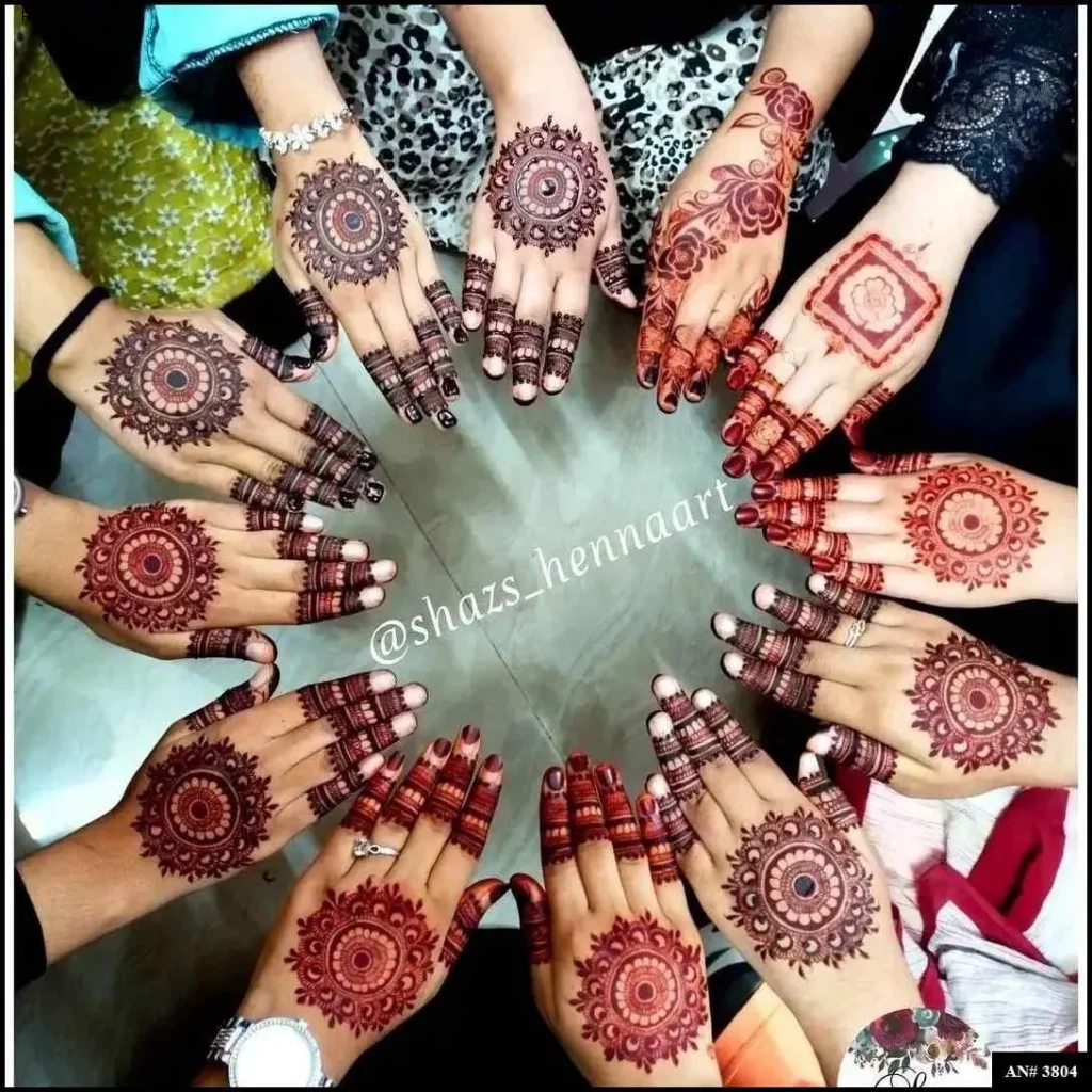 flower mehndi design