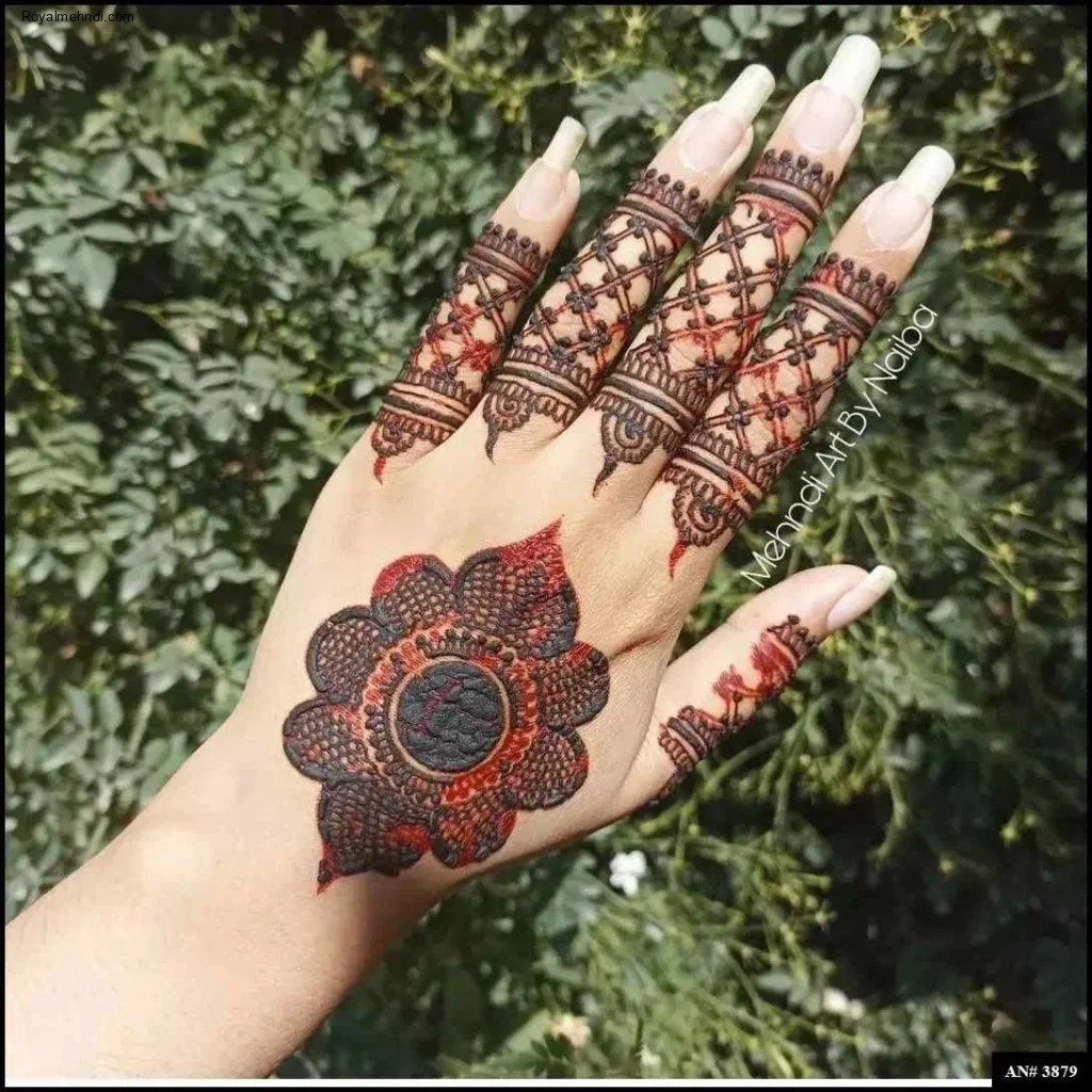 flower mehndi design