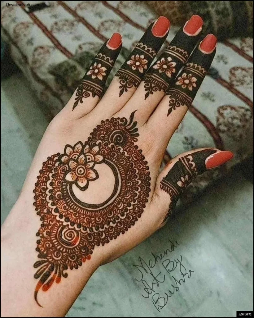 flower mehndi design