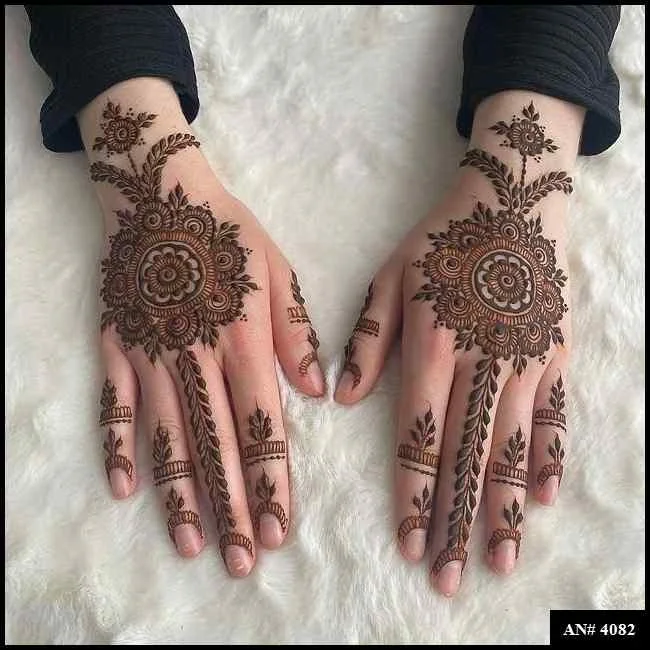 flower mehndi design