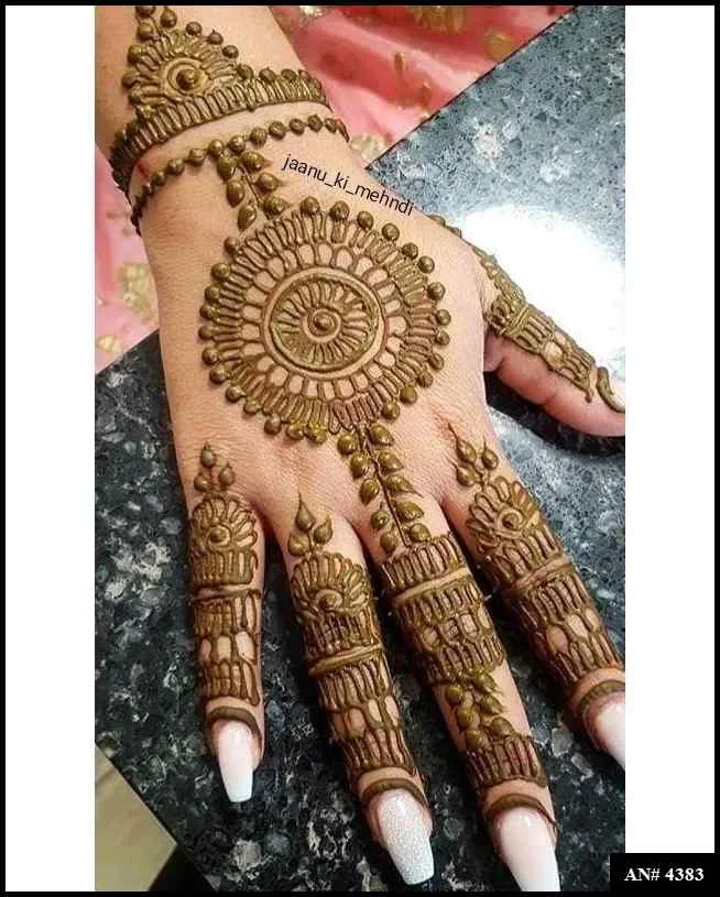 flower mehndi design