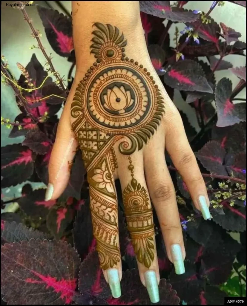 flower mehndi design