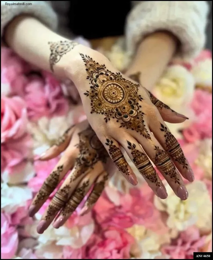 flower mehndi design